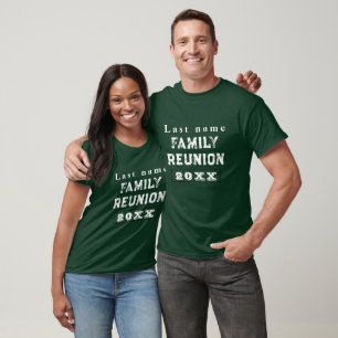 Green Custom family reunion, create your own T-Shirt