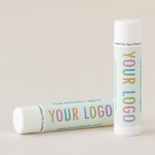 Green Custom Label Lip Balm Business Logo Favors