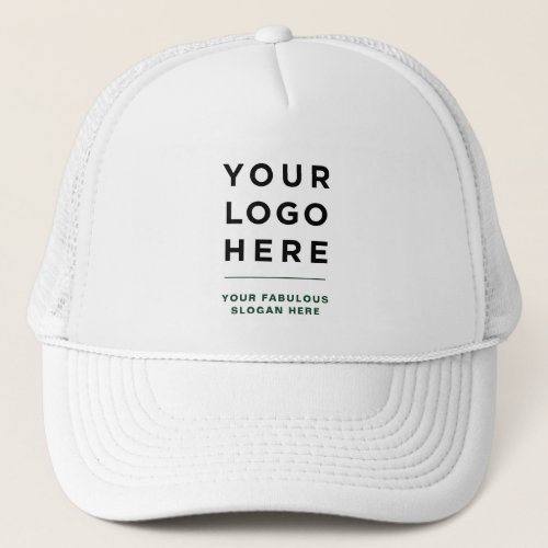 Green Custom Logo and Text Branded Hat No Minimum