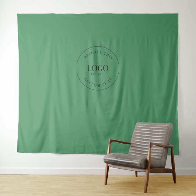 green Custom Logo backdrop Company branding (In Situ (Horizontal))
