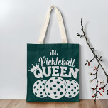 Green Custom Monogram Pickleball Queen Tote Bag<br><div class="desc">Celebrate your passion for pickleball with our Custom Monogram Pickleball Queen Tote Bag. Perfectly combining elegance and functionality, this tote bag is designed for the dedicated pickleball player who wants to showcase her love for the game in style. Elegant Design Our tote bag features a sleek design emblazoned with the...</div>