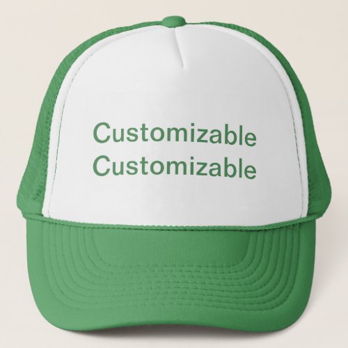 Green Customizable Trucker Hat