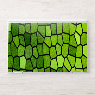 Green Cut Glass Look HP Laptop Skin