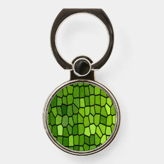 Green Cut Glass Look Phone Ring Stand