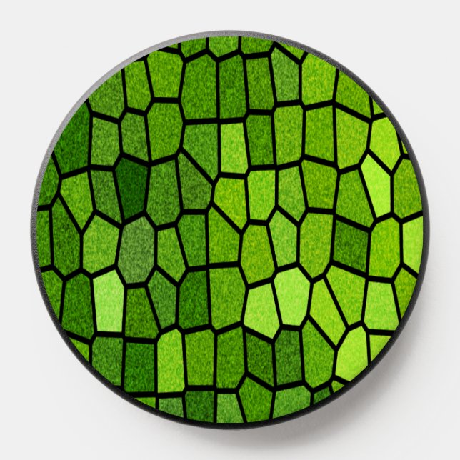 Green Cut Glass Look  PopSocket (Popsocket)