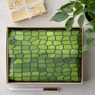 Green Cut Glass Look  Tissue Paper