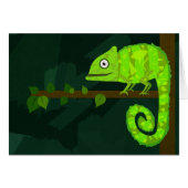 Green cute chameleon (Front Horizontal)