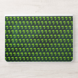 Green cute chameleon HP laptop skin