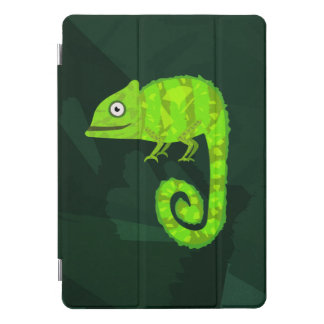 Green cute chameleon iPad pro cover