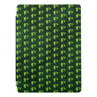 Green cute chameleon iPad pro cover