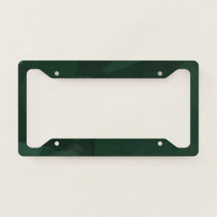 Green cute chameleon license plate frame