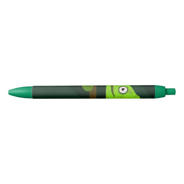 Green cute chameleon pen (Front)