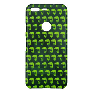 Green cute chameleon uncommon google pixel case