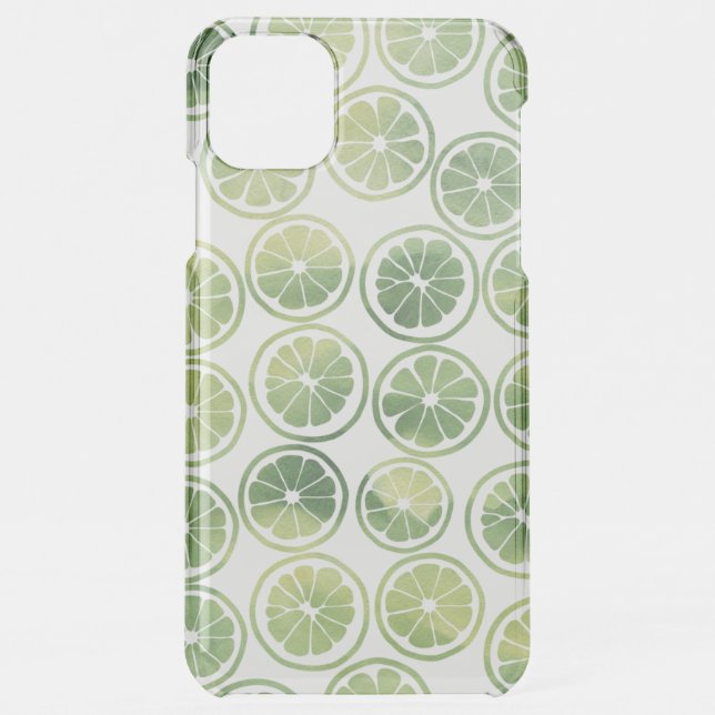 Green Cute Citrus Pattern Uncommon iPhone Case (Back)