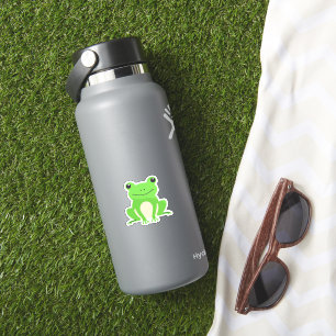 Green Cute Frog Sticker