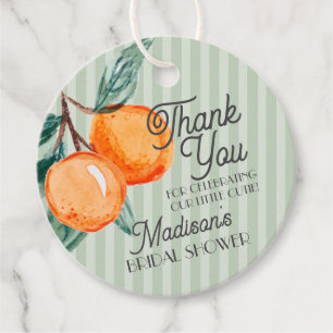 Green Cutie Main Squeeze Citrus Bridal Shower Favor Tags