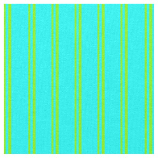 Green & Cyan Stripes Fabric