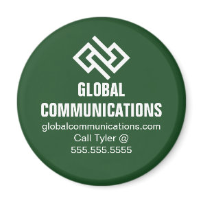 Green Cyber Technology Computer Company Custom Magnet