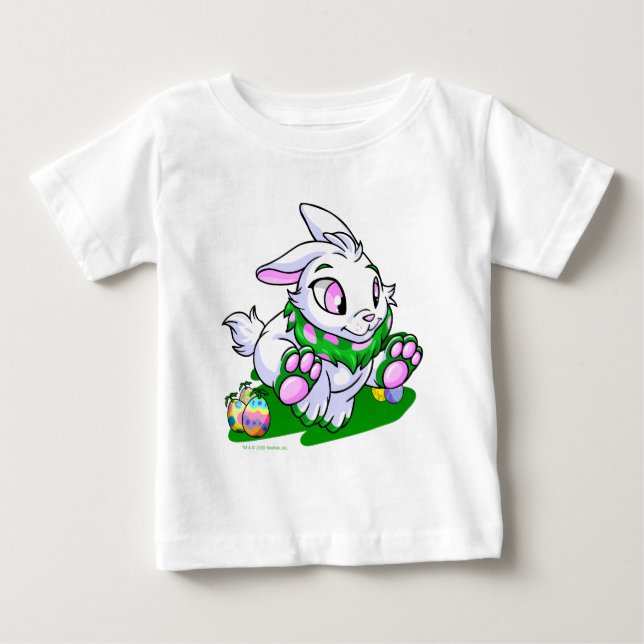 Green Cybunny racing through neggs Baby T-Shirt (Front)