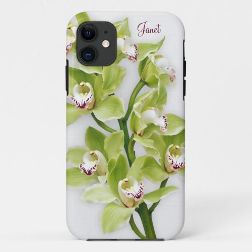 Green Cymbidium Orchid Floral iPhone 5 Case