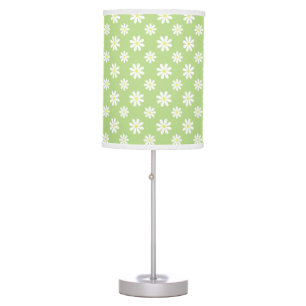 Green Daisies Pattern Table Lamp