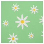 Green Daisy Fabric
