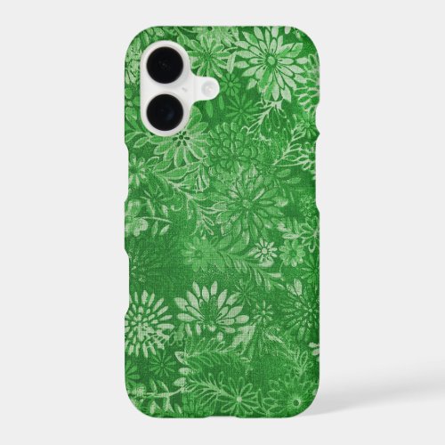 Green Daisy Floral Design iPhone 17 Case