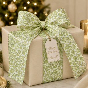 Green Damask Ribbon