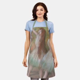 Green Dancers by Edgar Degas, Vintage Ballet Art Apron