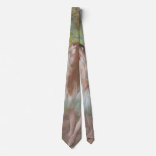 Green Dancers by Edgar Degas, Vintage Ballet Art Neck Tie