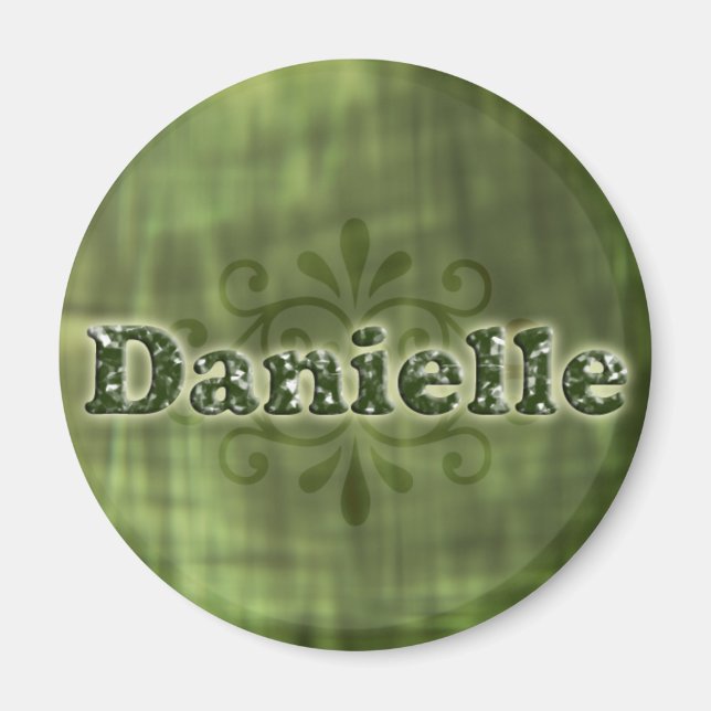 Green Danielle Magnet (Front)