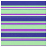 [ Thumbnail: Green, Dark Blue, White, and Dark Violet Colored Fabric ]