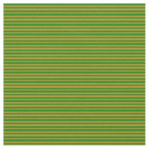 Green & Dark Goldenrod Lined Pattern Fabric