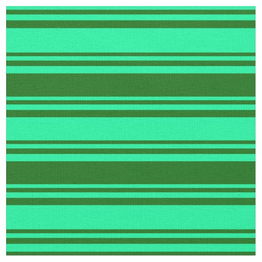 Green & Dark Green Pattern of Stripes Fabric