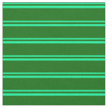 [ Thumbnail: Green & Dark Green Striped/Lined Pattern Fabric ]