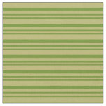 [ Thumbnail: Green & Dark Khaki Colored Striped/Lined Pattern Fabric ]