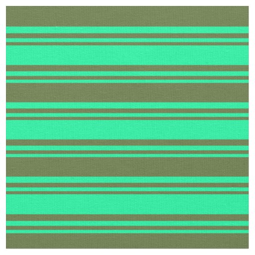 Green & Dark Olive Green Pattern Fabric