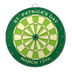 Green Dartboard with Custom Text