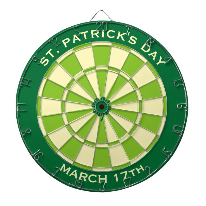 Green Dartboard with custom text