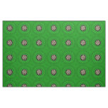 Green Dartboards Pattern, Fabric