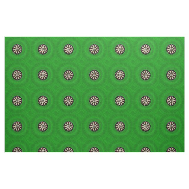Green Dartboards Pattern, Fabric (Fat Quarter)