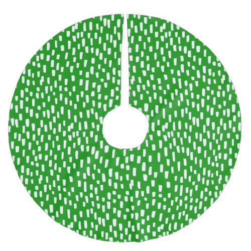 Green Dashingly Bright Brushed Polyester Tree Skirt