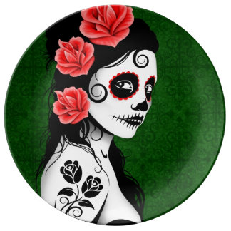 Day Of The Dead Plates | Zazzle