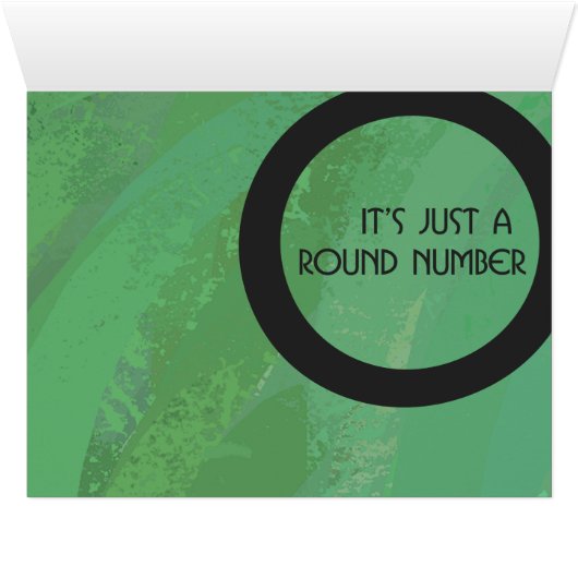Green Decade Birthdday Cards (Inside Horizontal (Bottom))