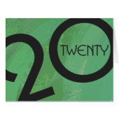 Green Decade Birthdday Cards (Front Horizontal)