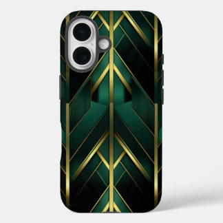 Green Deco iPhone 16 Case