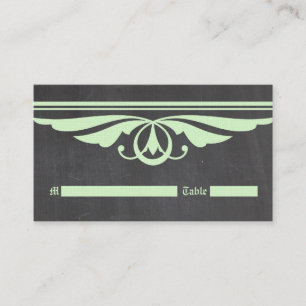 Green Deco Chalkboard Place Card