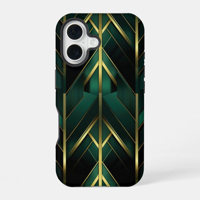 Green Deco Iphone Case (Back)