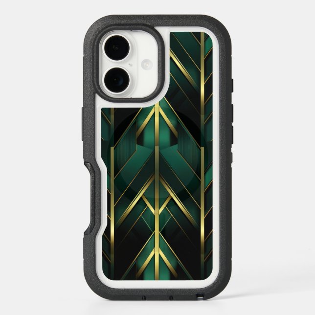 Green Deco Otterbox iPhone Case (Back)