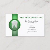 Green Dental businesscards with appointment card